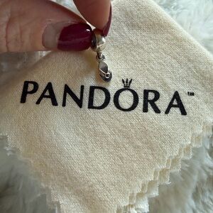 Pandora Sterling Silver Flip Flop Dangle Charm | 925 ALE | Summer Beach
